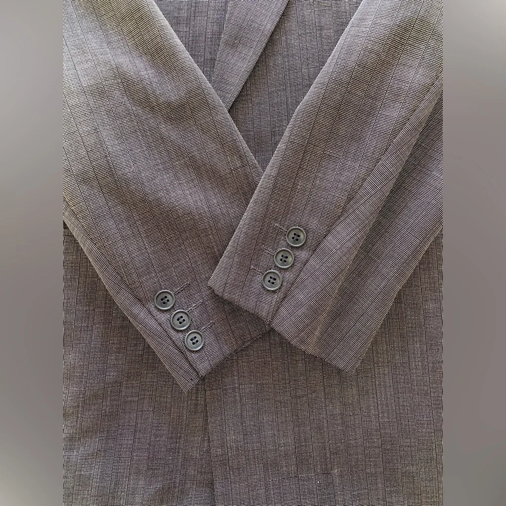 Vintage Yves Saint Laurent Gray Double-Breasted Men's Blazer w Matching Pants